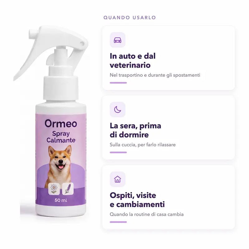Spray Calmante per Cani Ormeo™