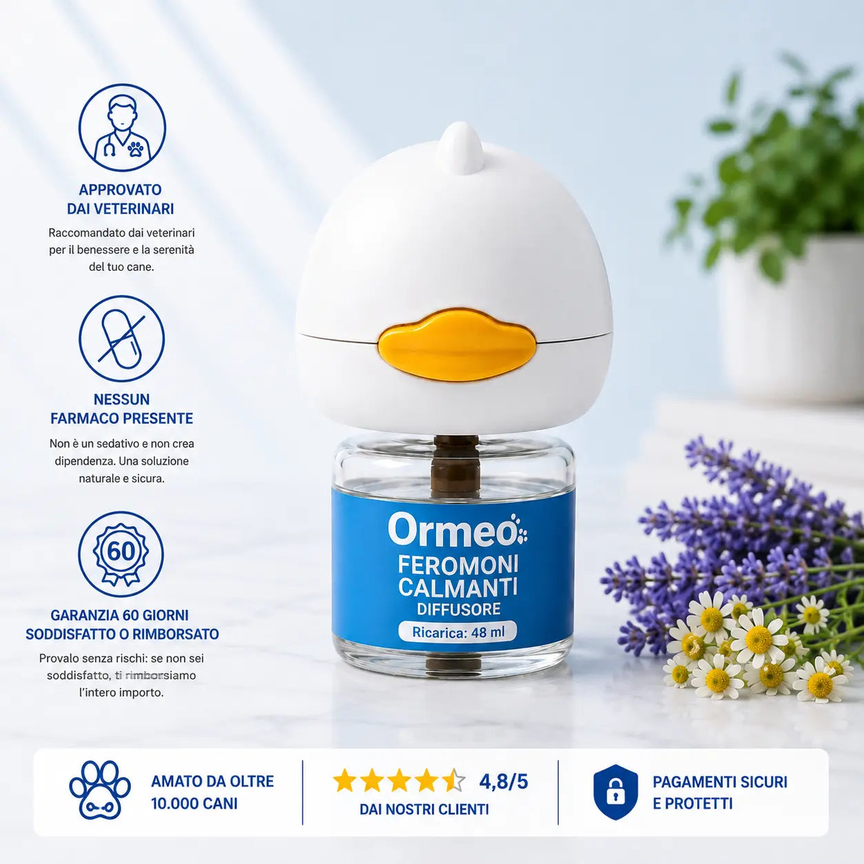 OrmeoTherapy™ Kit Diffusore calmante per cani